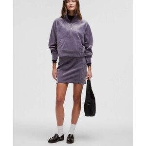 NWT Lululemon Scuba High-Rise Mini Skirt Velvet Nightfall M